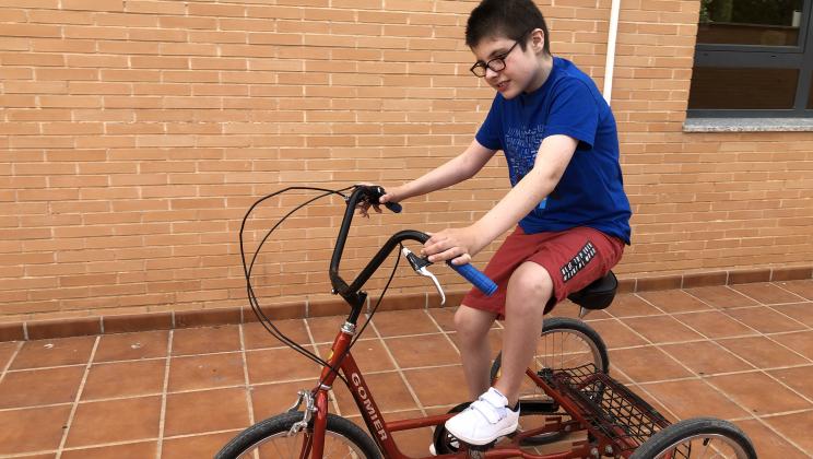 Student with brand new bike. AUTRADE