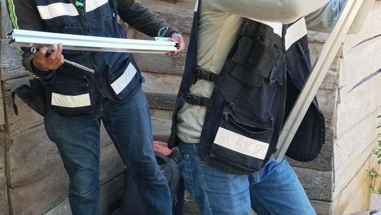 Trabajos de instalación. Proyecto Da luz y bienestar.